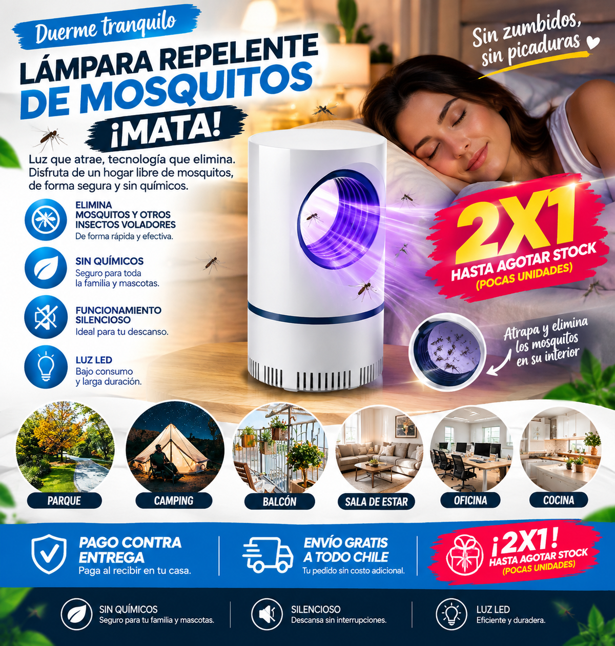 NightGuard - Duerme tranquilo sin mosquitos toda la noche 2x1 por pocos dias