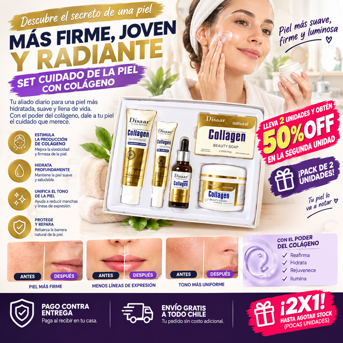 CollagenGlow - Reduce arrugas y devuelve el brillo natural