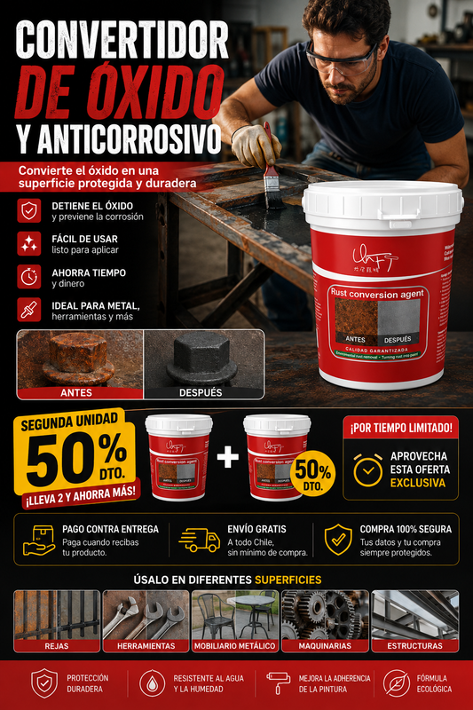 OxiShield - Detén el óxido sin lijar ni sufrir 1KG