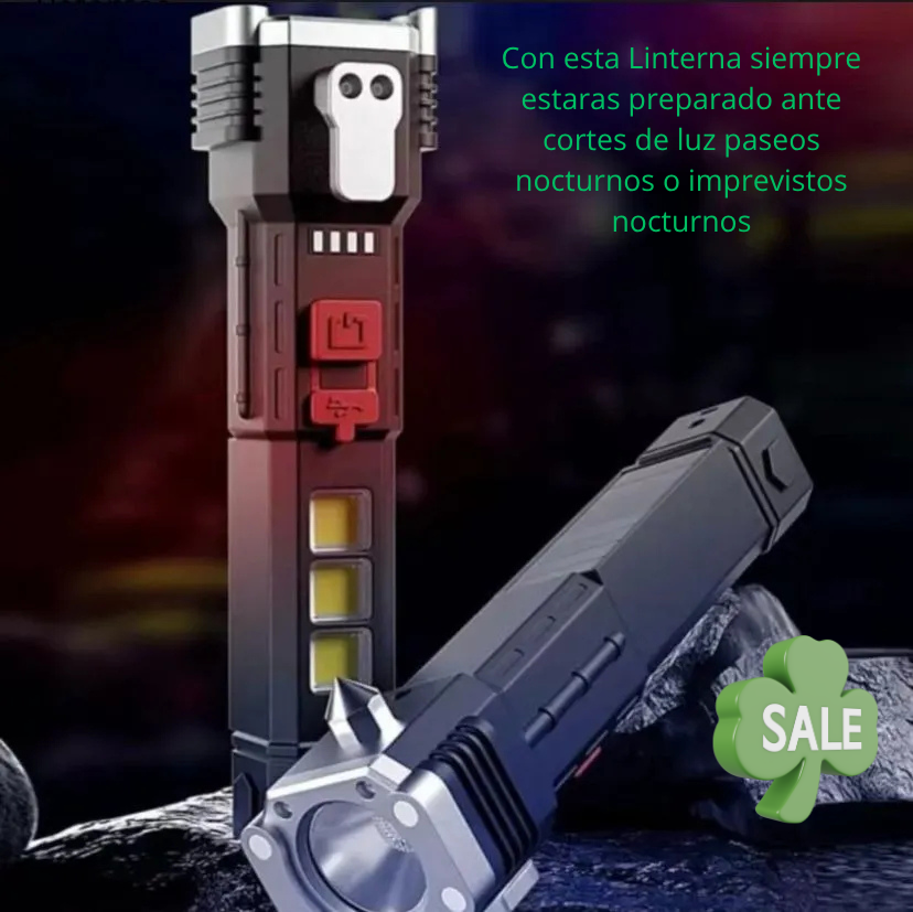 Linterna Tactica 4 en 1