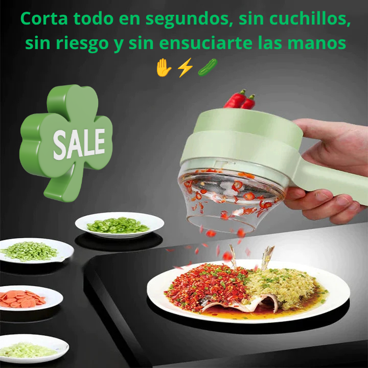 Mini Cortadora Eléctrica De Verduras Y Aliños