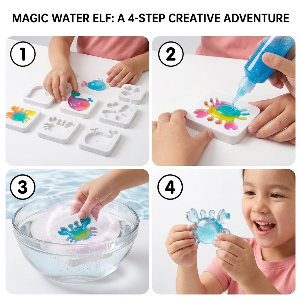 Magic Water Elf - Figuras 3D que aparecen en el agua