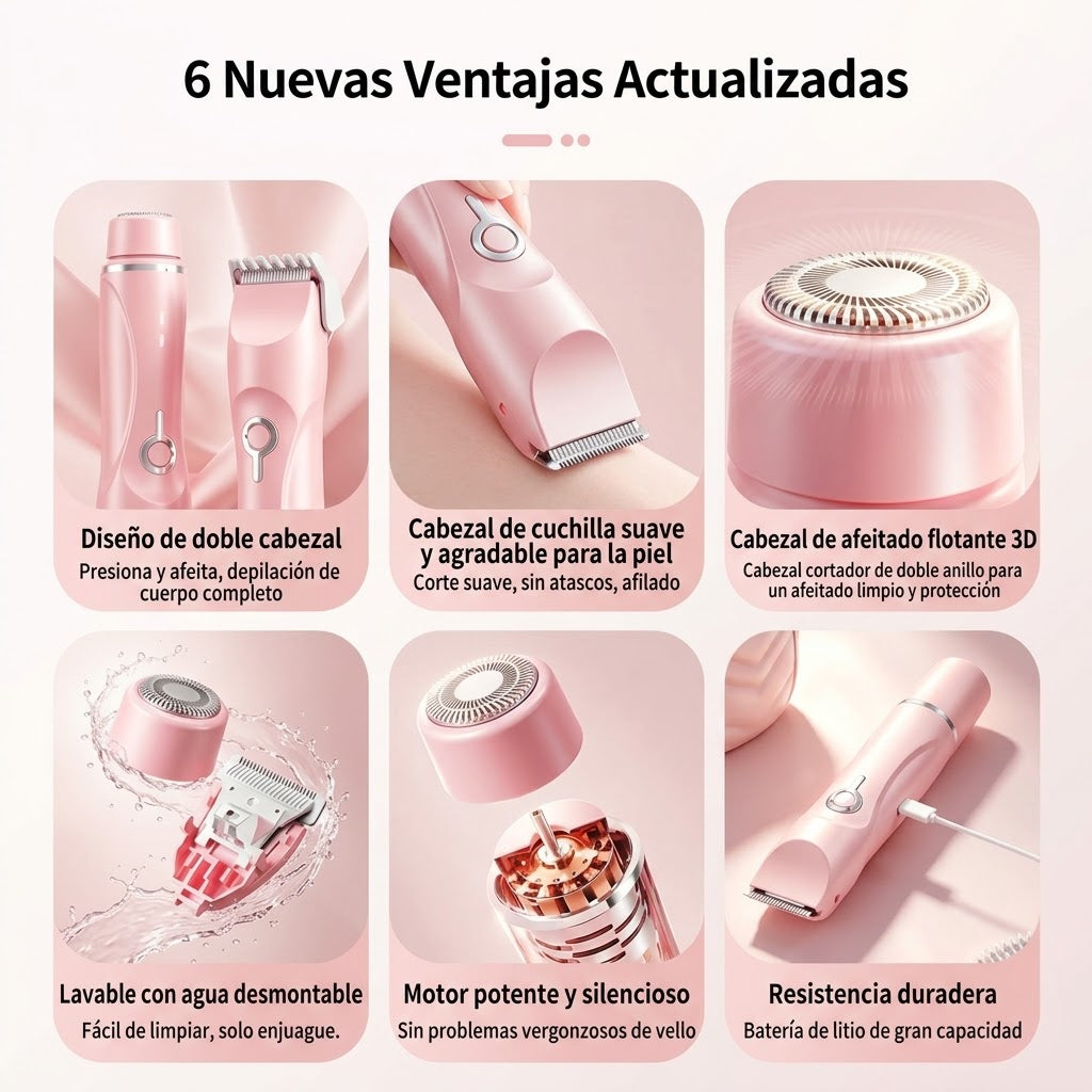 SilkEdge - Depilación sin dolor desde casa 2 en 1