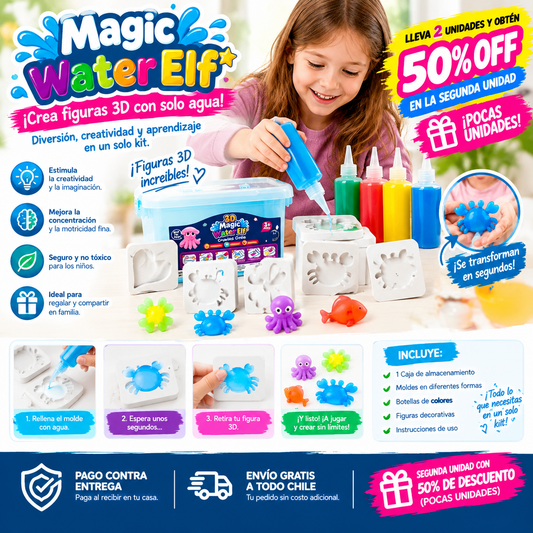 Magic Water Elf - Figuras 3D que aparecen en el agua